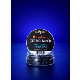   Zig Rig Csalik Extra Lebegő Horogcsali Fekete ( Black) 8x12 mm 20 g