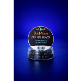   Zig Rig Csalik Extra Lebegő Horogcsali Fekete ( Black) 9x14 mm 20 g